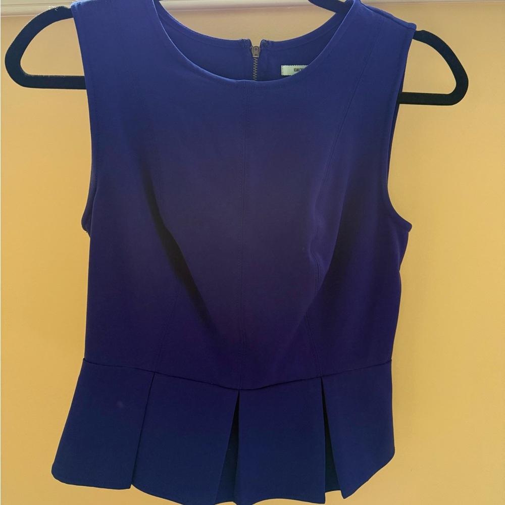 Like New- Peplum Top with Exposed Zipped Down Back by Kimchi Blue